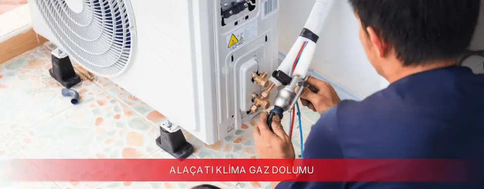 Alaçatı İlçemi Kumtel Klima Gaz Dolumu